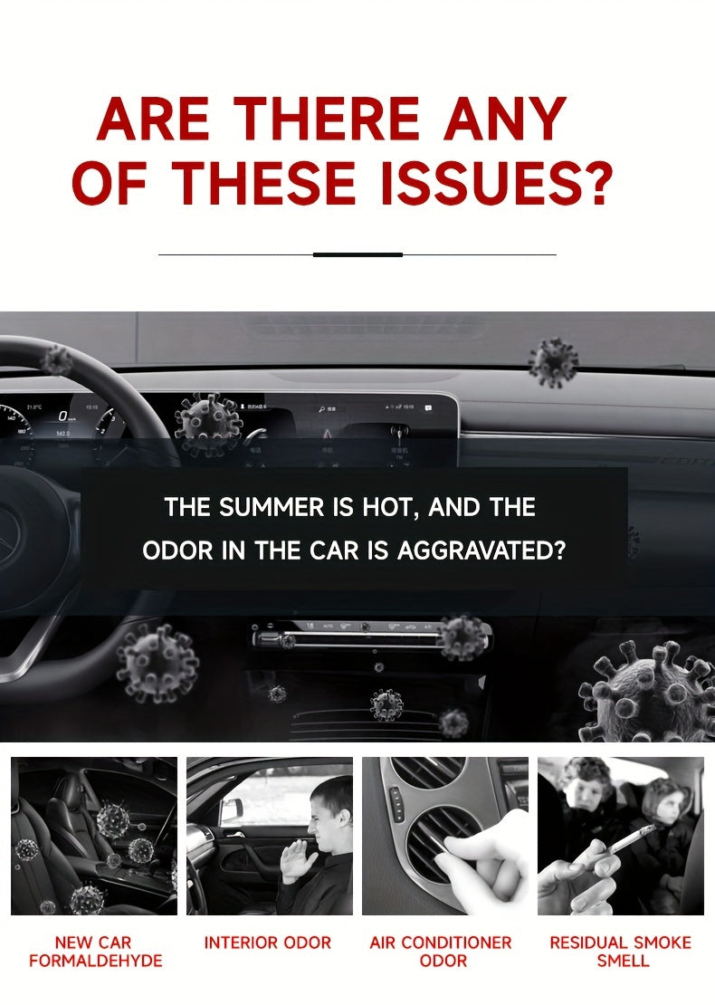 Car Cologne Jasmine High-End Car Interior Solid Balm Long Lasting Light Fragrance for Men, Car Air Freshener
